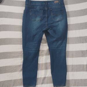 Pastels Women's Size 16 Dark Blue Denim High Rise Skinny Jeans